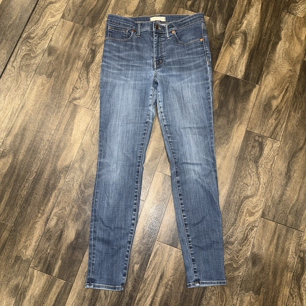 Madewell Women's 9" High-Rise Skinny Dark Wash Denim Jeans Size‎ 28